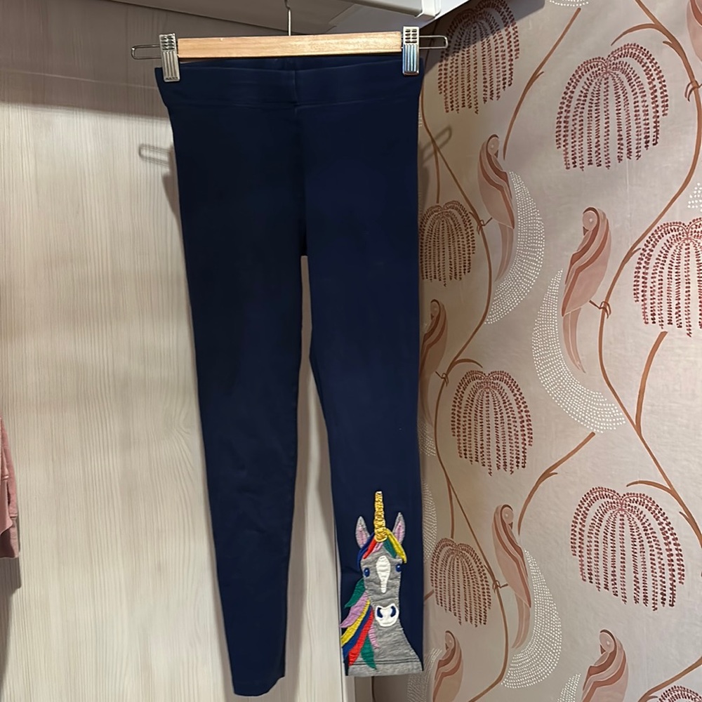 Mini Boden size 7-8, unicorn leggings